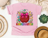 Kindergarten Leopard Apple in Blossom Comfort Colors 1717 tee