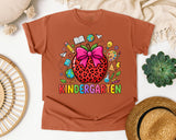 Kindergarten Leopard Apple in Yam Comfort Colors 1717 tee
