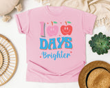 100 Days Brighter in Blossom Comfort Colors 1717 tee