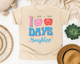 100 Days Brighter in Ivory Comfort Colors 1717 tee