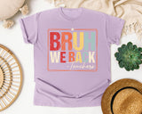 Bruh We Back Teachers in Orchid Comfort Colors 1717 tee