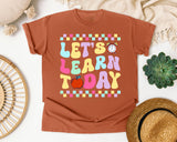 Let's Learn Today in Yam Comfort Colors 1717 tee