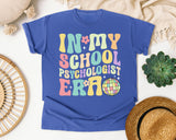 In My School Psychologist Era in Flo Blue Comfort Colors 1717 tee