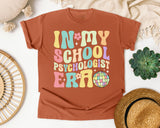 In My School Psychologist Era in Yam Comfort Colors 1717 tee