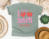 Happy 100 Days Of School in Bay Comfort Colors 1717 tee