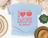 Happy 100 Days Of School in Chambray Comfort Colors 1717 tee