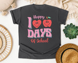 Happy 100 Days Of School in Pepper Comfort Colors 1717 tee
