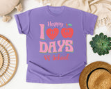 Happy 100 Days Of School in Violet Comfort Colors 1717 tee