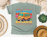 Bus Driver School Bus in Bay Comfort Colors 1717 tee
