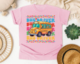 Bus Driver School Bus in Blossom Comfort Colors 1717 tee