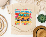 Bus Driver School Bus in Ivory Comfort Colors 1717 tee