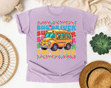 Bus Driver School Bus in Orchid Comfort Colors 1717 tee