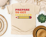 Prepare To Get Schooled in Ivory Comfort Colors 1717 tee