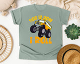 This Is How I Roll School Bus in Bay Comfort Colors 1717 tee