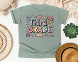 Third Grade Pastel in Bay Comfort Colors 1717 tee