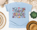 Third Grade Pastel in Chambray Comfort Colors 1717 tee