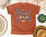Third Grade Pastel in Yam Comfort Colors 1717 tee
