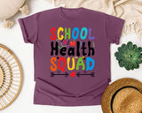 School Health Squad in Berry Comfort Colors 1717 tee