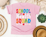 School Health Squad Light Print in Blossom Comfort Colors 1717 tee