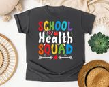 School Health Squad Light Print in Pepper Comfort Colors 1717 tee