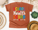 School Health Squad Light Print in Yam Comfort Colors 1717 tee