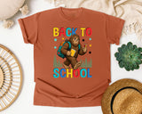 Back To School Bigfoot in Yam Comfort Colors 1717 tee