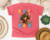 Back To School Bigfoot Bright in Watermelon Comfort Colors 1717 tee