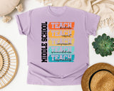 Middle School Teach Kindness Respect in Orchid Comfort Colors 1717 tee