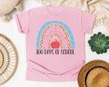 100 Days Of School Rainbow in Blossom Comfort Colors 1717 tee