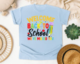 Welcome Back To School We've Missed You in Chambray Comfort Colors 1717 tee