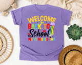 Welcome Back To School We've Missed You in Violet Comfort Colors 1717 tee