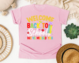 Welcome Back To School We've Missed You Light Print in Blossom Comfort Colors 1717 tee