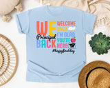 Welcome Back Principal in Chambray Comfort Colors 1717 tee