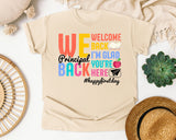 Welcome Back Principal in Ivory Comfort Colors 1717 tee