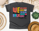 Welcome Back Principal in Pepper Comfort Colors 1717 tee