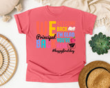 Welcome Back Principal in Watermelon Comfort Colors 1717 tee