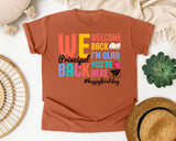Welcome Back Principal in Yam Comfort Colors 1717 tee