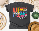 Welcome Back Principal Light Print in Pepper Comfort Colors 1717 tee