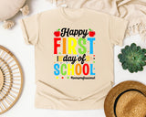 Happy First Day Of School Paraprofessional in Ivory Comfort Colors 1717 tee