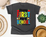 Happy First Day Of School Paraprofessional in Pepper Comfort Colors 1717 tee