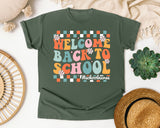 Welcome Back To School Nurse Bright in Moss Comfort Colors 1717 tee