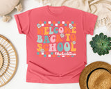 Welcome Back To School Nurse Bright in Watermelon Comfort Colors 1717 tee
