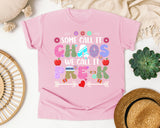 Some Call It Chaos We Call It Pre-K in Blossom Comfort Colors 1717 tee