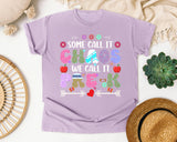 Some Call It Chaos We Call It Pre-K in Orchid Comfort Colors 1717 tee