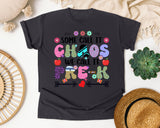 Some Call It Chaos We Call It Pre-K Bright in Graphite Comfort Colors 1717 tee