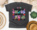 Some Call It Chaos We Call It Pre-K Bright in Pepper Comfort Colors 1717 tee