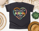 Middle School Crew Heart in Graphite Comfort Colors 1717 tee