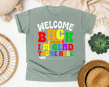 Welcome Back I'm Glad You're Here in Bay Comfort Colors 1717 tee
