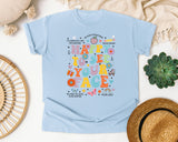 Happy To See Your Face Bright in Chambray Comfort Colors 1717 tee