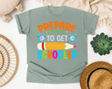Prepare To Get Schooled Pencil in Bay Comfort Colors 1717 tee